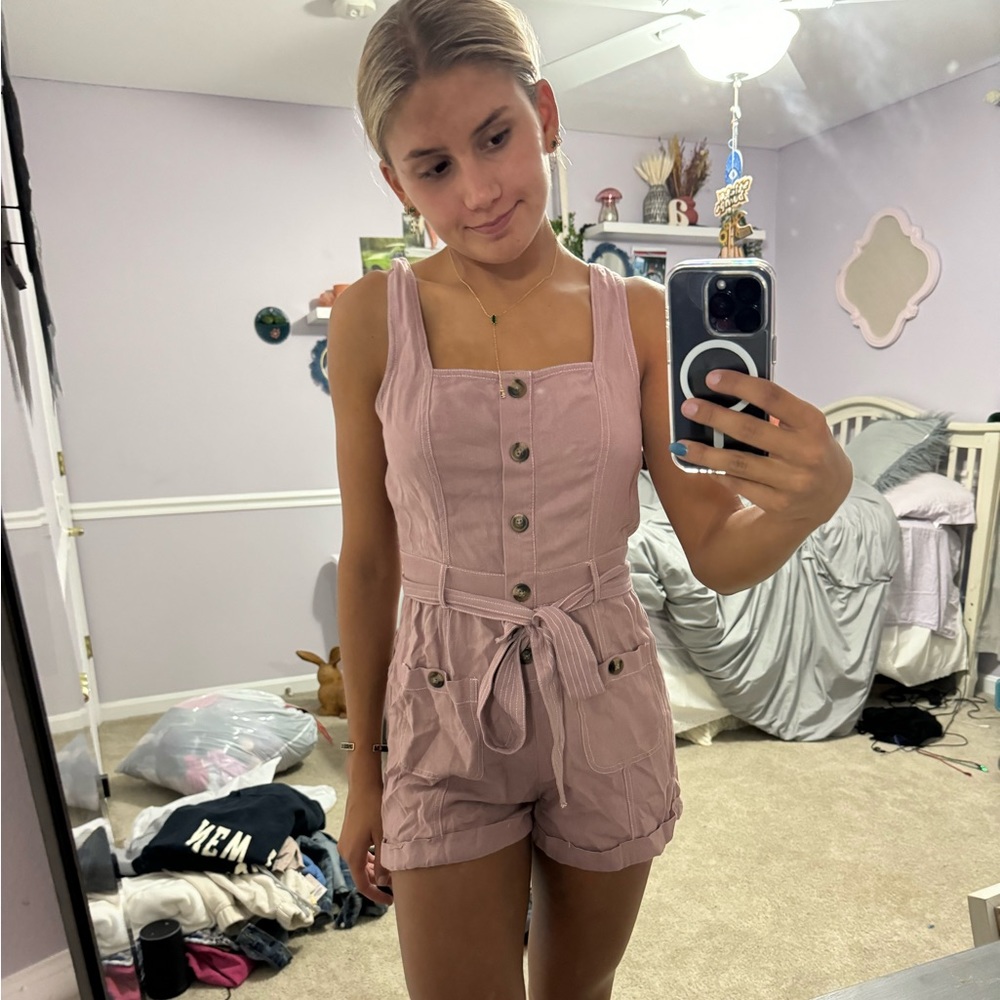 Pink romper from American eagle